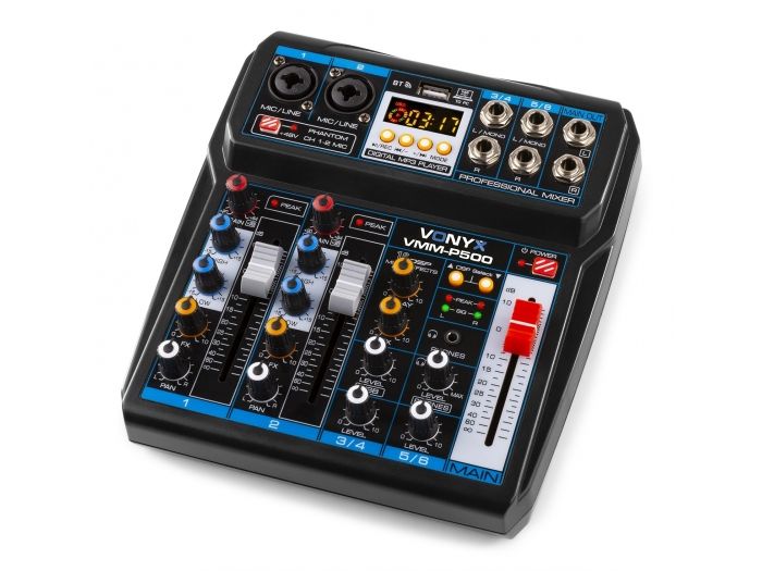 Vonyx VMM-P500 Mezclador Directo 4Canales con DSP, USB y reproductor MP3/BT 172580 - 2