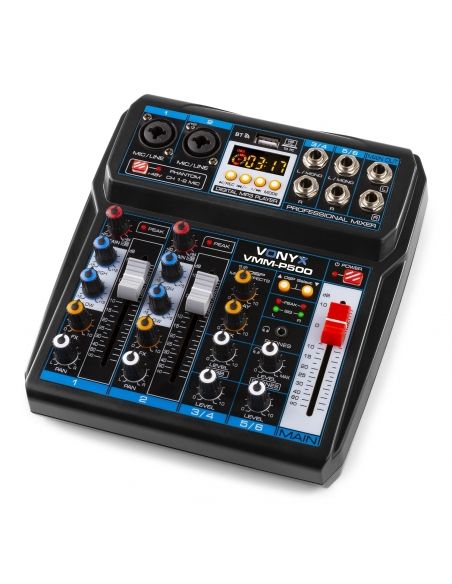 Vonyx VMM-P500 Mezclador Directo 4Canales con DSP, USB y reproductor MP3/BT 172580 - 2