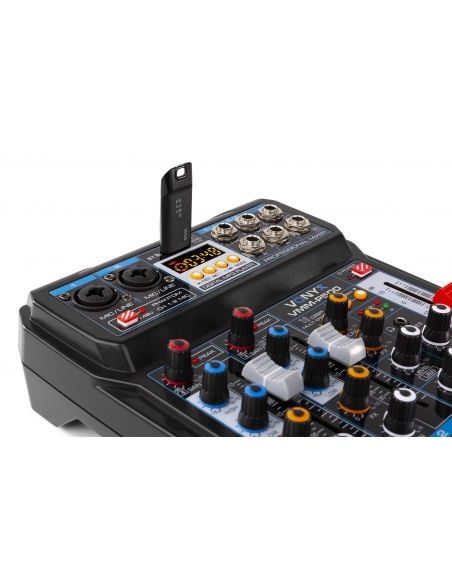 Vonyx VMM-P500 Mezclador Directo 4Canales con DSP, USB y reproductor MP3/BT 172580 - 4