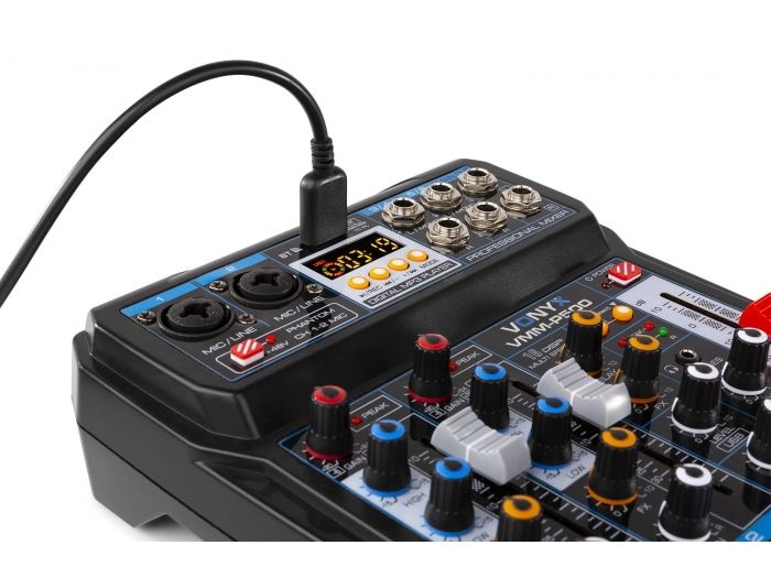 Vonyx VMM-P500 Mezclador Directo 4Canales con DSP, USB y reproductor MP3/BT 172580 - 5