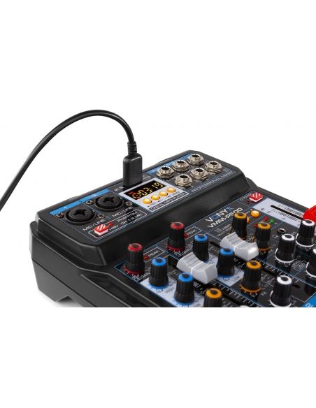 Vonyx VMM-P500 Mezclador Directo 4Canales con DSP, USB y reproductor MP3/BT 172580 - 5