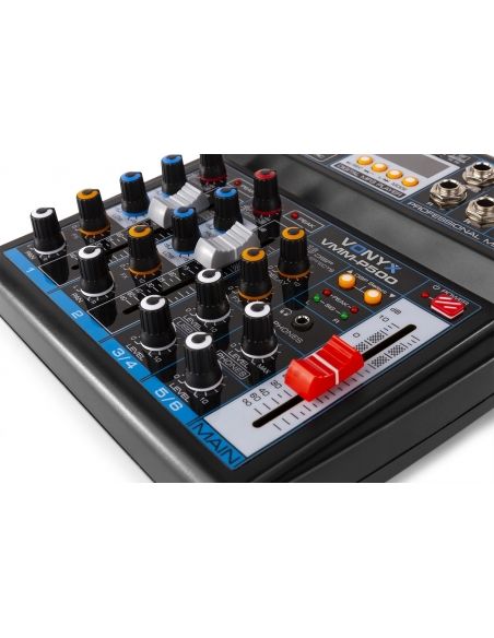 Vonyx VMM-P500 Mezclador Directo 4Canales con DSP, USB y reproductor MP3/BT 172580 - 7