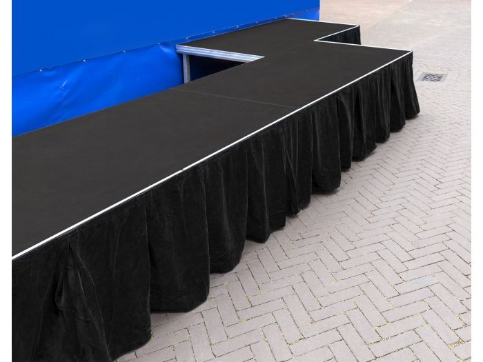 Power Dynamics SKIRT-V60 Fald¢n de escenario tipo terciopelo plisado 6m x 60cm