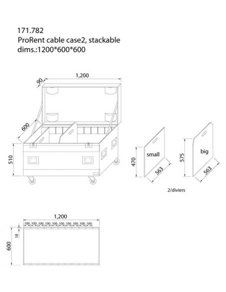 Power Dynamics PD-FA1 Cajon para Cable 2D 171782 - 4