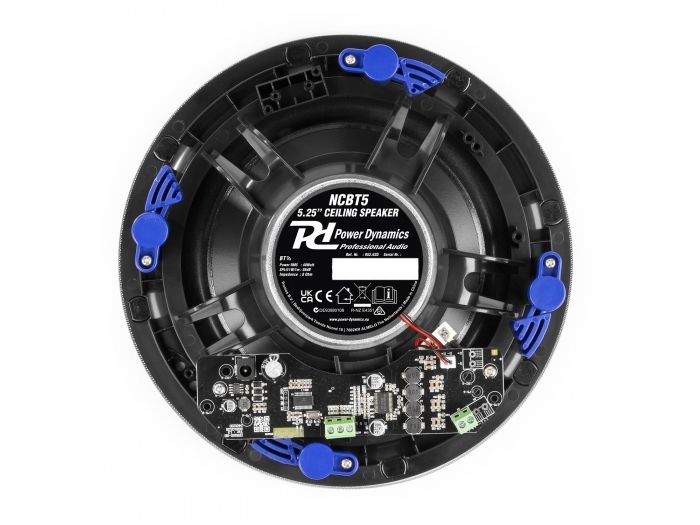 Power Dynamics NCBT5 Conjunto altavoces de techo de bajo perfil amplificados BT 5.25" Blanco 952630