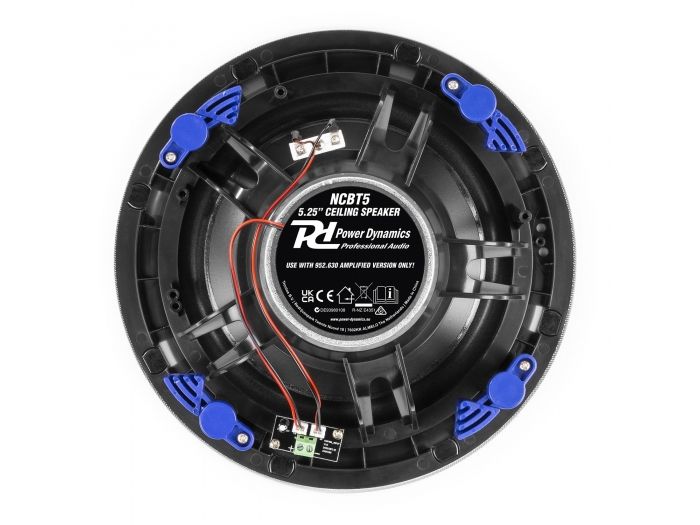 Power Dynamics NCBT5 Conjunto altavoces de techo de bajo perfil amplificados BT 5.25" Blanco 952630
