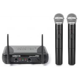 Vonyx STWM712 MIcrofono VHF 2 canales diversity 179183 - 1