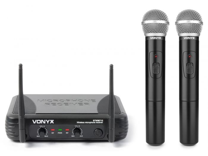 Vonyx STWM712 MIcrofono VHF 2 canales diversity 179183 - 1