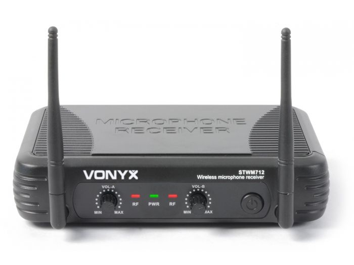 Vonyx STWM712 MIcrofono VHF 2 canales diversity 179183 - 3