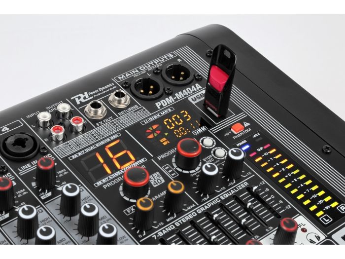Power Dynamics PDM-M404A Mezclador directo amplificado 4 canales 172610 - 3