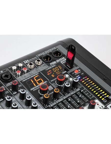 Power Dynamics PDM-M404A Mezclador directo amplificado 4 canales 172610 - 3