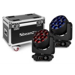 beamZ Pro MHL1240 Cabeza Movil LED Zoom 12x40W 2 piezas en Flightcase 150100 - 1