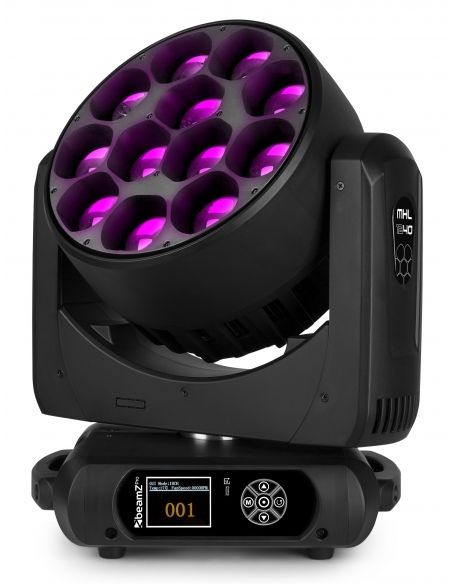 beamZ Pro MHL1240 Cabeza Movil LED Zoom 12x40W 2 piezas en Flightcase 150100 - 4
