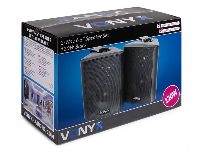 Skytec ODS65B Juego de altavoces 2 vias 120W - negro 100024 - 11