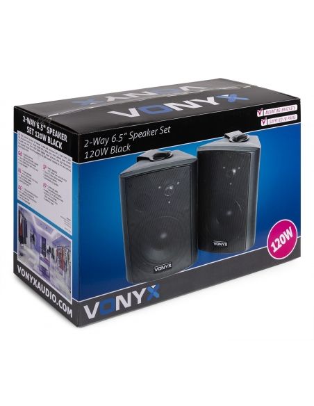 Skytec ODS65B Juego de altavoces 2 vias 120W - negro 100024 - 11