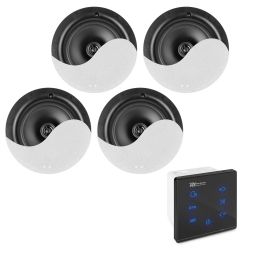 Power Dynamics Powerline A100BSet Conjunto amplificador para empotrar en pared con 4 altavoces de techo 952460 - 1