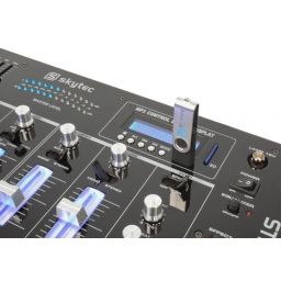 Skytec STM-3007 Mezclador 6 Canales SD/USB/MP3/LED/BT 19" 172736 - 1 2
