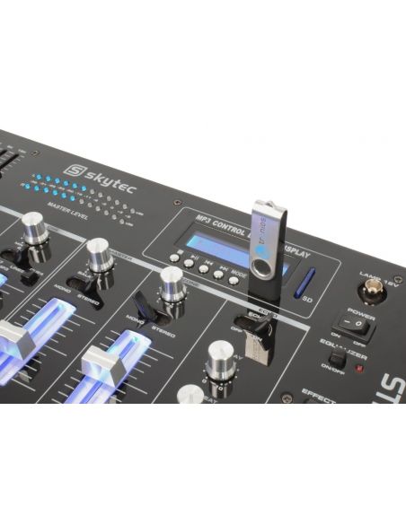 Skytec STM-3007 Mezclador 6 Canales SD/USB/MP3/LED/BT 19" 172736 - 2
