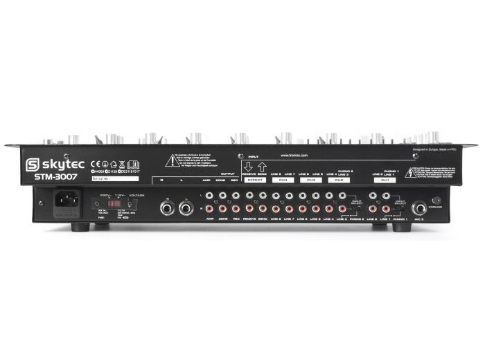 Skytec STM-3007 Mezclador 6 Canales SD/USB/MP3/LED/BT 19" 172736 - 3