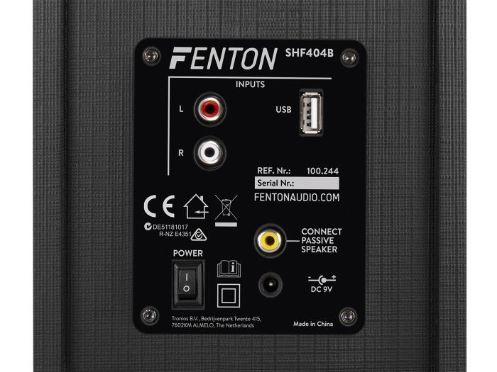 Fenton SHF404B Altavoces de estantería activos BT 4” MP3 100244 - 5