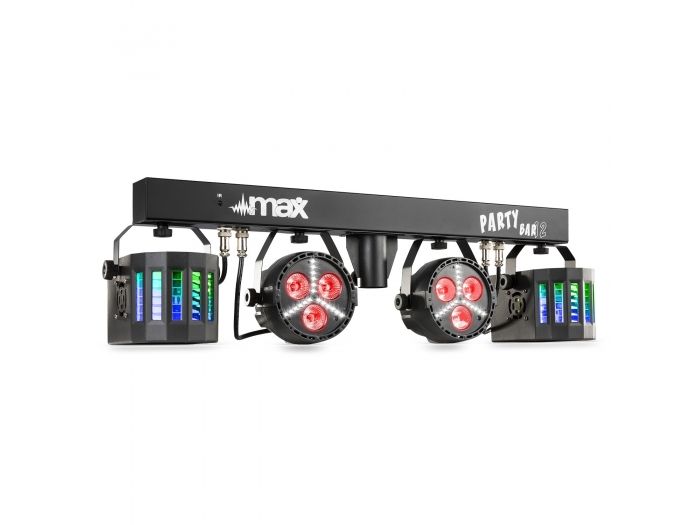 Max Partybar12 Kit 2x Foco PAR y 2 x Derby 153012 - 1