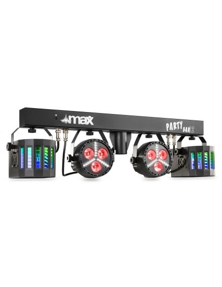 Max Partybar12 Kit 2x Foco PAR y 2 x Derby 153012 - 1