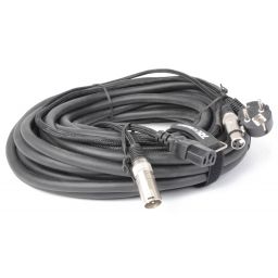 PD-Connex CX02-15 Audio Combi Cable Schuko - XLR F / IEC F - XLR M 15m 176646 - 1 2