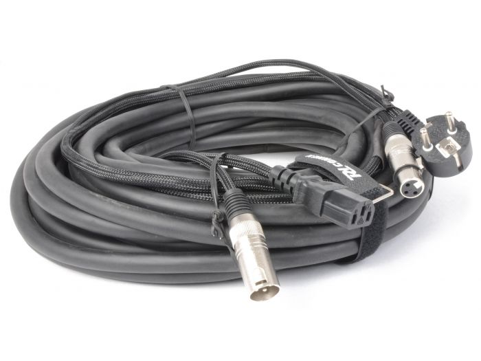 PD-Connex CX02-15 Audio Combi Cable Schuko - XLR F / IEC F - XLR M 15m 176646 - 2