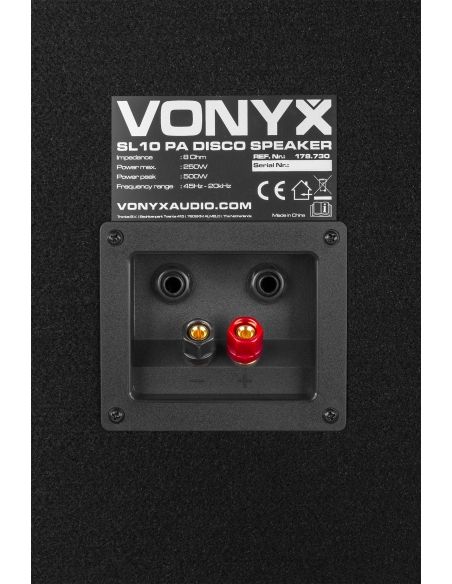 Vonyx SL10 Altavoz Pasivo disco 10"/25cm 500W 178730 - 6