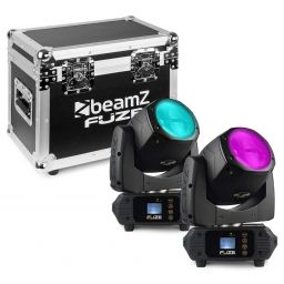 Beamz Fuze75B Set 2 pcs Cabeza Movil 75W LED en Flightcase 