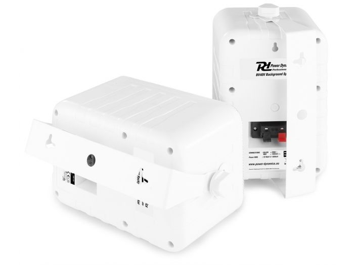 Power Dynamics BV40W Altavoces de ambiente 100V 4" Blanco 952122