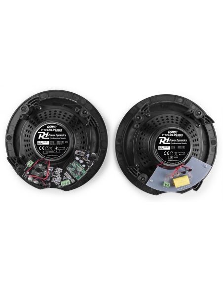 Power Dynamics CSBT80 Conjunto activo de altavoces de techo de 2 vias con BT 140W 8" 952584