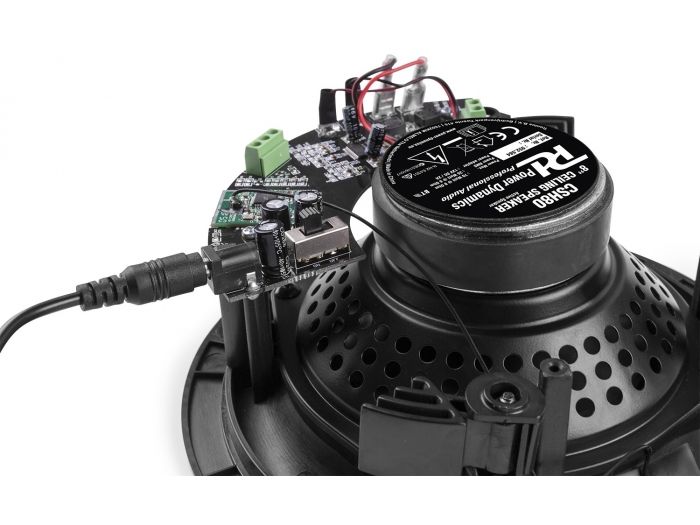 Power Dynamics CSBT80 Conjunto activo de altavoces de techo de 2 vias con BT 140W 8" 952584
