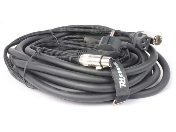 PD-Connex CX02-10 Audio Combi Cable Schuko - XLR F / IEC F - XLR M 10m 176640 - 2