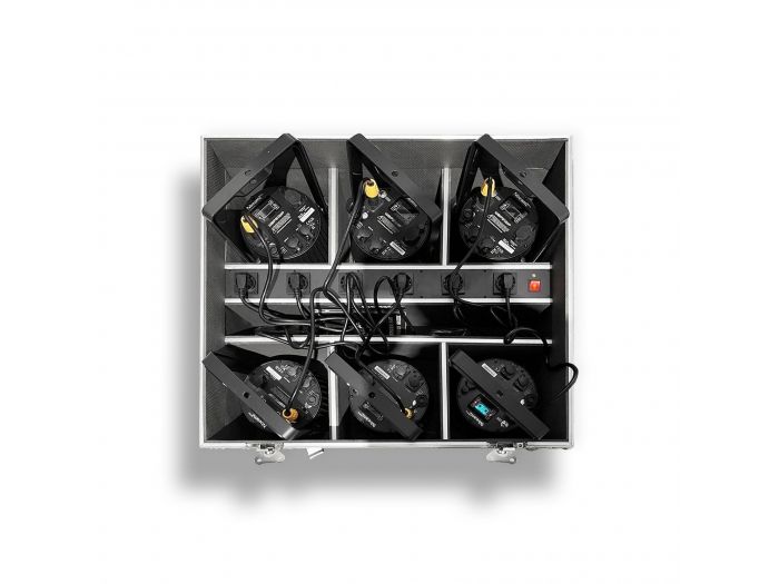 beamZ Pro FCBP12 Flightcase para 6x WBP1212IP con cargador 150785 - 6