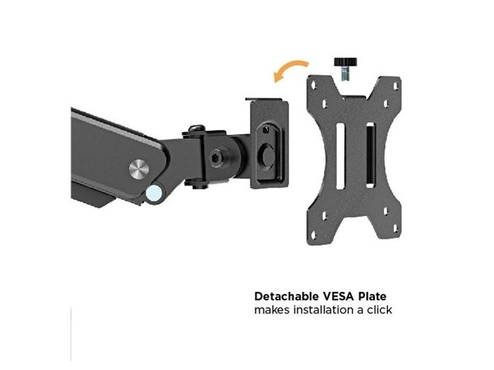 Audizio MAD30G Triple Monitor Arm Gas Spring 17-27" 129149 - 4