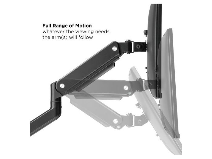 Audizio MAD30G Triple Monitor Arm Gas Spring 17-27" 129149 - 5