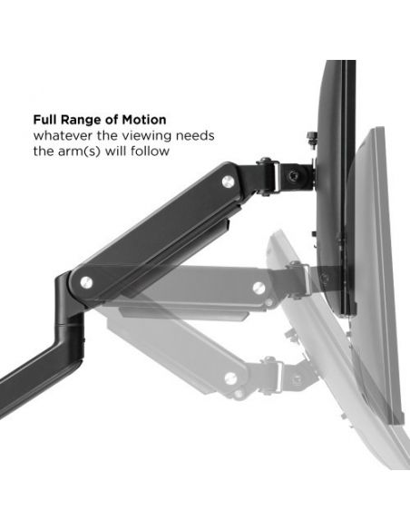 Audizio MAD30G Triple Monitor Arm Gas Spring 17-27" 129149 - 5