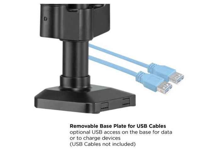 Audizio MAD30G Triple Monitor Arm Gas Spring 17-27" 129149 - 10