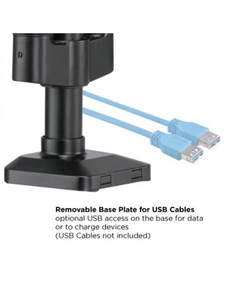 Audizio MAD30G Triple Monitor Arm Gas Spring 17-27" 129149 - 10