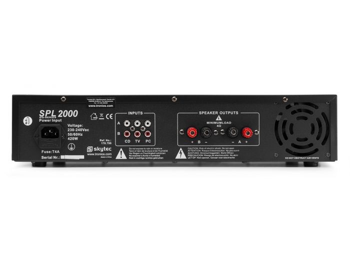 Skytec Skytec, amplificador 2x 1000W con ecualizador - SPL2000EQ | Mas Que Sonido