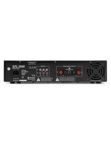 Skytec Skytec, amplificador 2x 1000W con ecualizador - SPL2000EQ | Mas Que Sonido