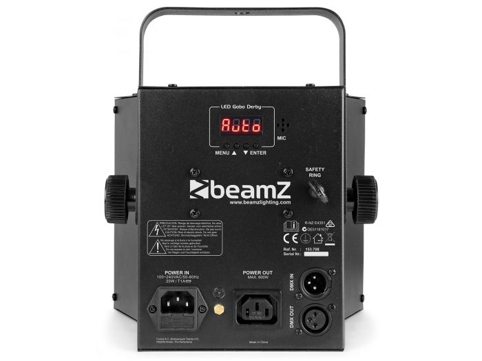 beamZ Gobo Derby con UV y Strobo 153708 - 3