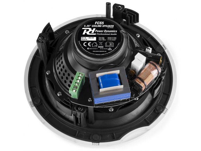 Power Dynamics FCS5 LowProfile Ceiling Speaker 100 | Mas Que Sonido