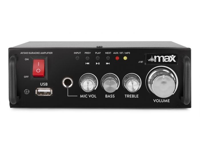 Max AV340 Amplificador Karaoke con reproductor Multimedia 103118