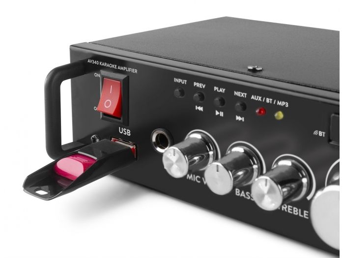 Max AV340 Amplificador Karaoke con reproductor Multimedia 103118