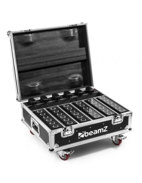 Beamz FCC12 FlightCase para 6x focos serie BBP612 Charging 