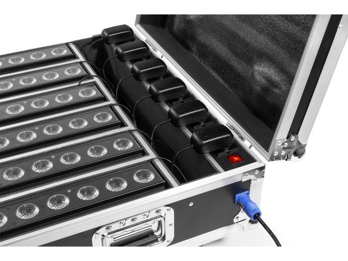 Beamz FCC12 FlightCase para 6x focos serie BBP612 Charging 