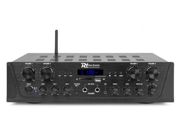 Power Dynamics PV240BT Amplificador de audio de 4 zonas 400W 953032 - 3