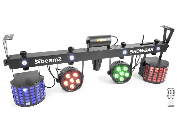 beamZ SHOWBAR con 2x Foco PAR, 2x Butterfly y Laser R/G DMX IRC 153800 - 1